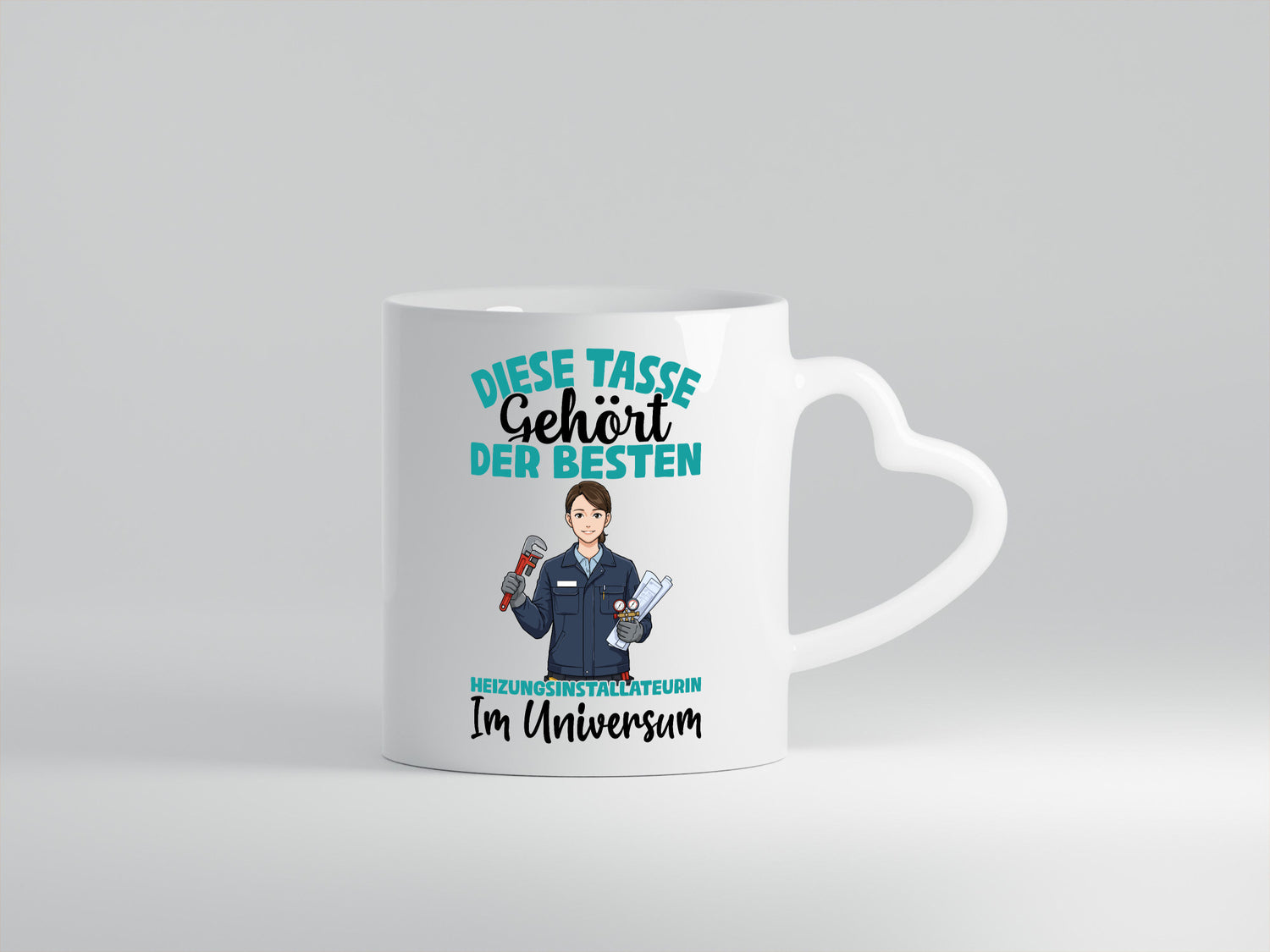 Im Universum: Heizungsinstallateurin | Heizung lustig Humor Geschenkidee