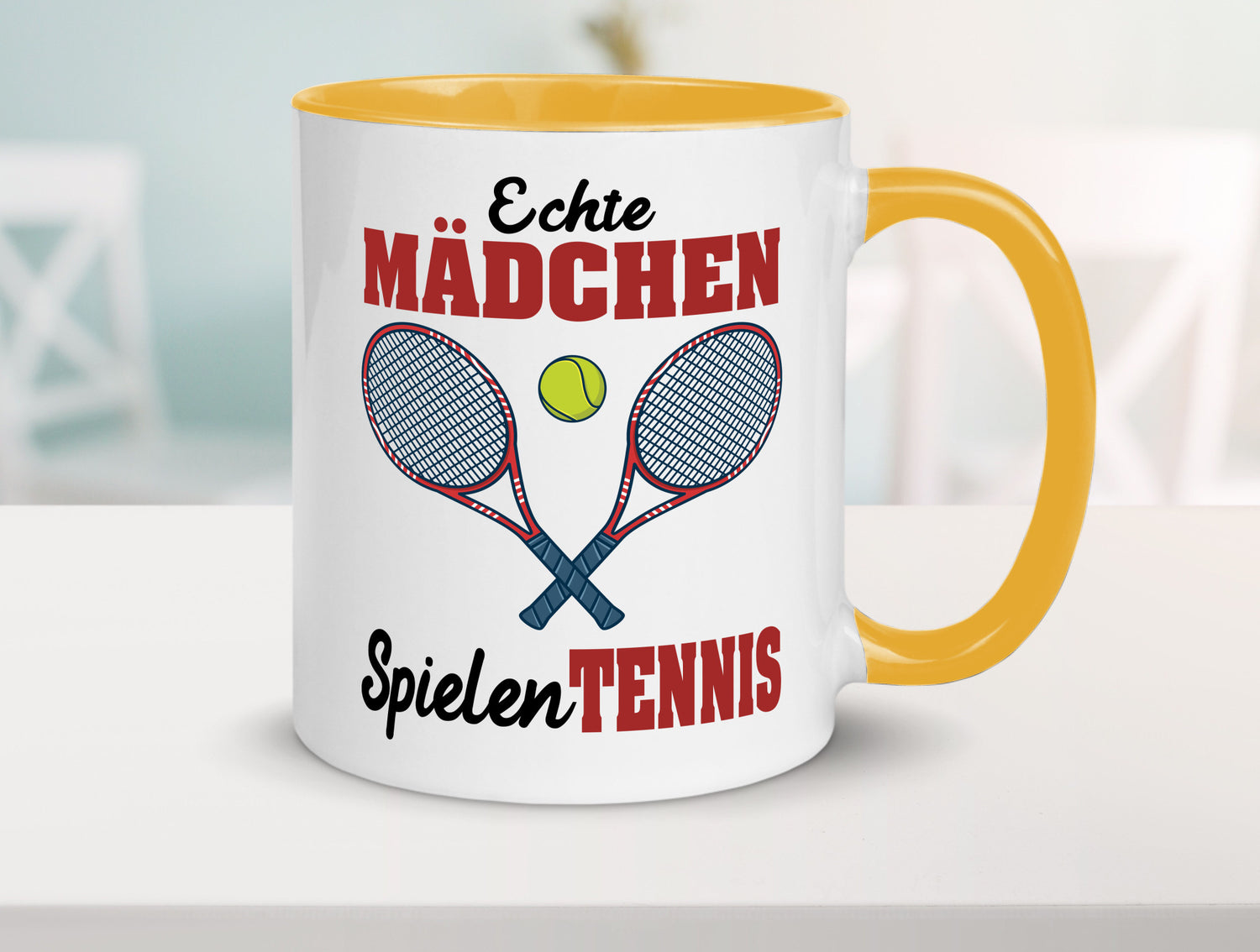 Echte Mädchen Spielen Tennis | Sport Geschenkidee Humor Tasse