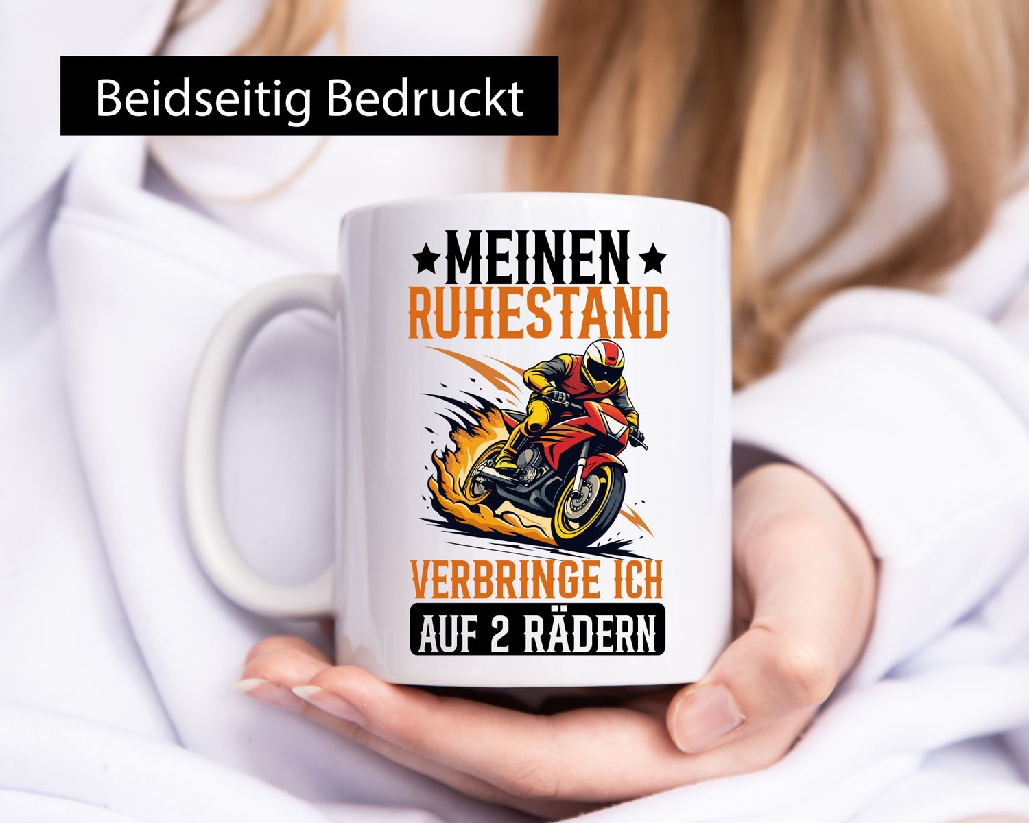 Meinen Ruhestand verbringe ich auch 2 Rädern | Rentner Geschenk Jubiläum