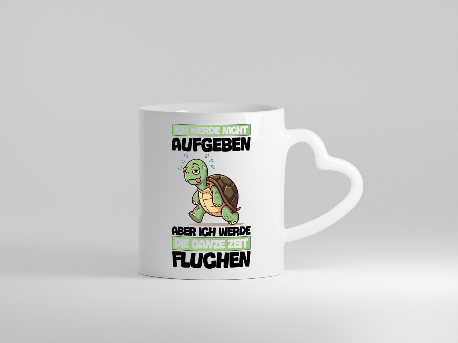 Ich geb nicht auf werde aber fluchen | Schildkröte Joggen v2 Humor Geschenkidee