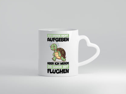 Ich geb nicht auf werde aber fluchen | Schildkröte Joggen v2 Humor Geschenkidee