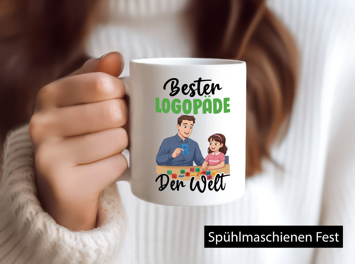 Bester Logopäde | Sprachtherapie v2 Geschenkidee Humor Tasse