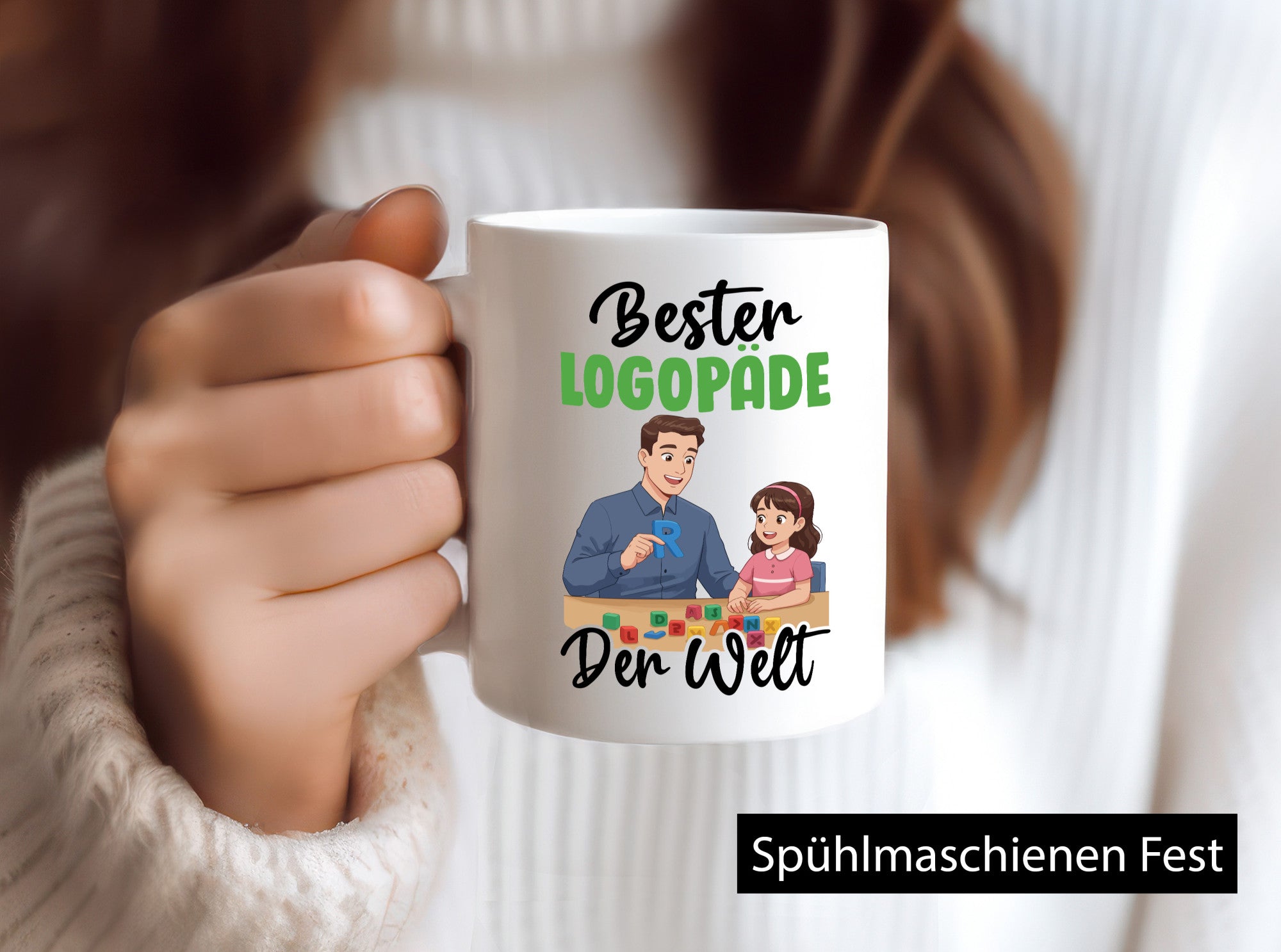 Bester Logopäde | Sprachtherapie v2 Geschenkidee Humor Tasse