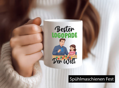 Bester Logopäde | Sprachtherapie v2 Geschenkidee Humor Tasse