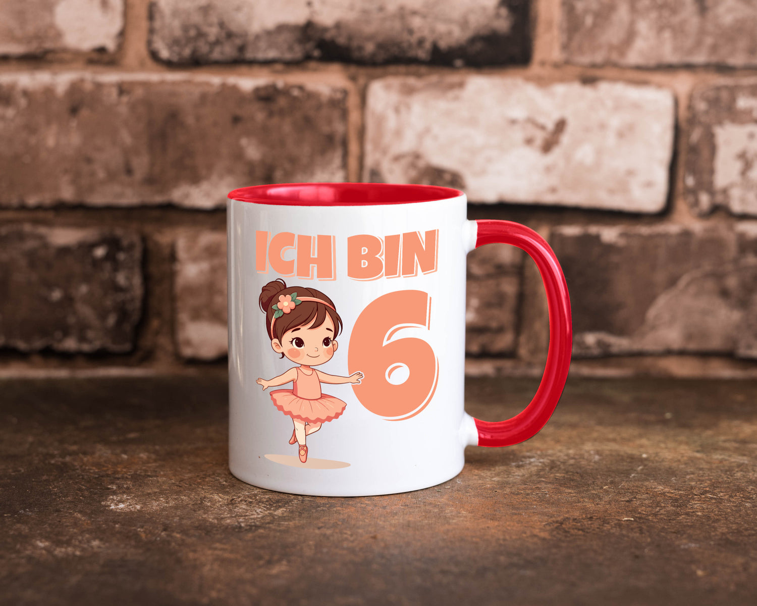 6 Geburtstag | Jahre Ballerina Mädchen Ballet lustig Geschenkidee Geschenk Tasse