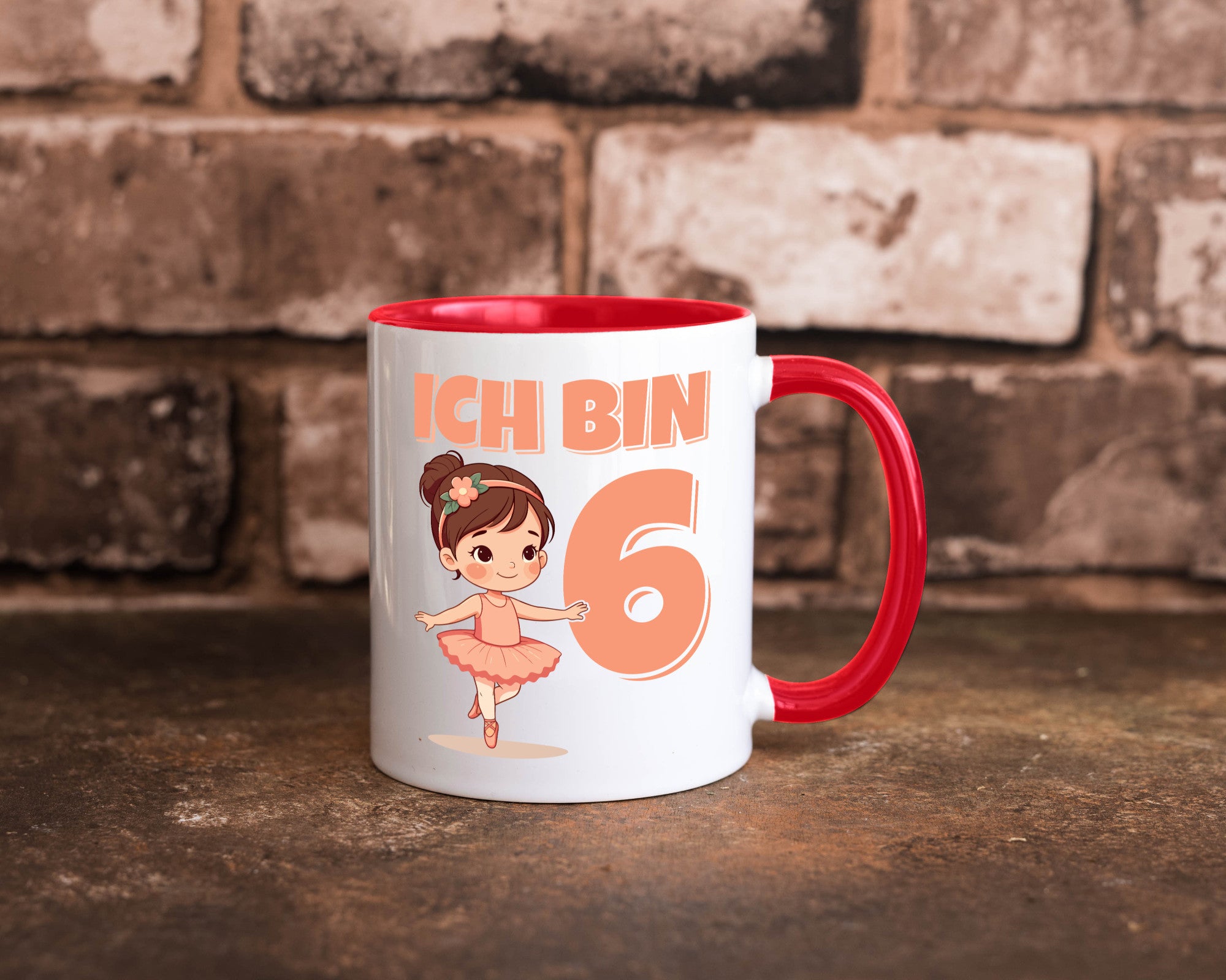 6 Geburtstag | Jahre Ballerina Mädchen Ballet lustig Geschenkidee Geschenk Tasse