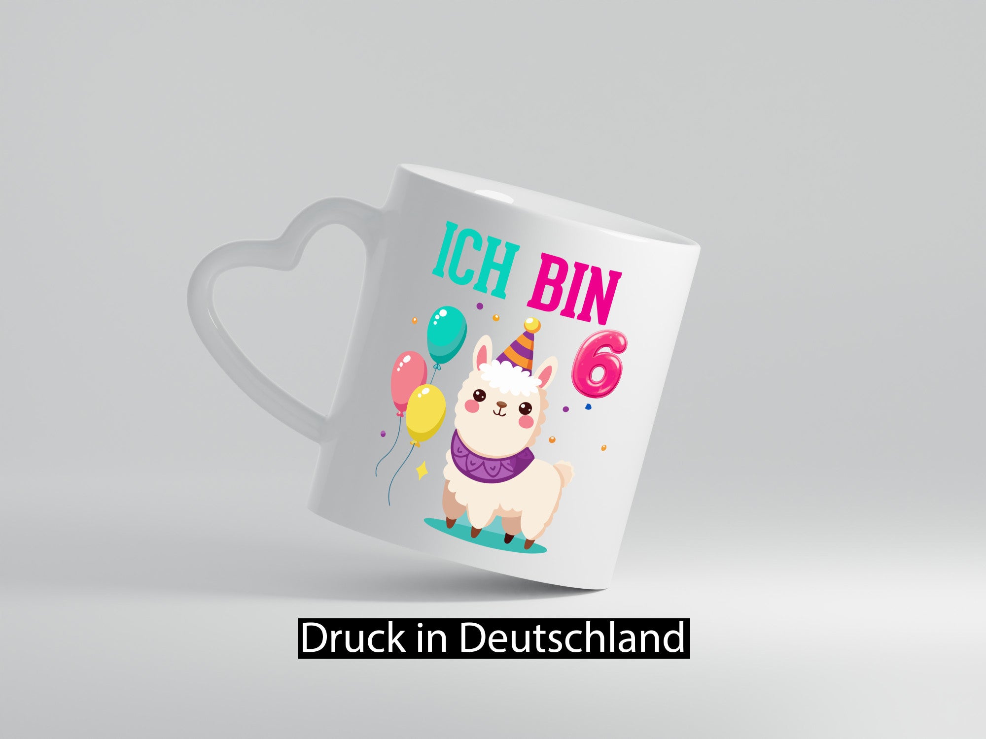 6. Geburtstag | 6 Jahre Lama Alpaka lustiger Spruch Geschenk Geschenkidee Tasse