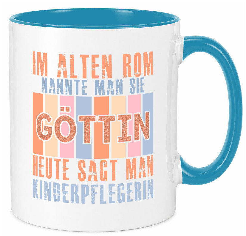 Heute sagt man: Kinderpflegerin | Kinder Pflegeberuf lustiger Spruch Geschenk Tasse