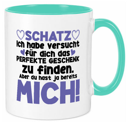 Schatz | Liebe Valentinstag Freund Freundin Herz Geschenkidee Humor Tasse