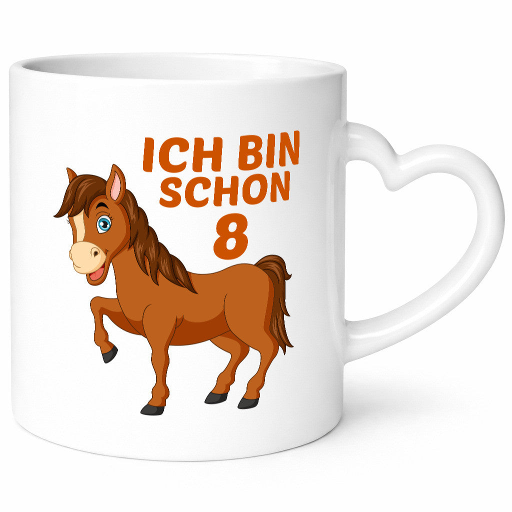8. Geburtstag | Ich bin schon 8 Pferde Pony Geschenk Geschenkidee lustiger