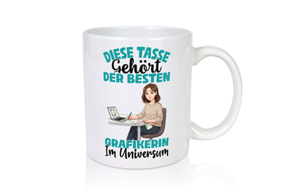 Im Universum: Grafikerin | Grafik Design Geschenk Humor Geschenkidee lustiger