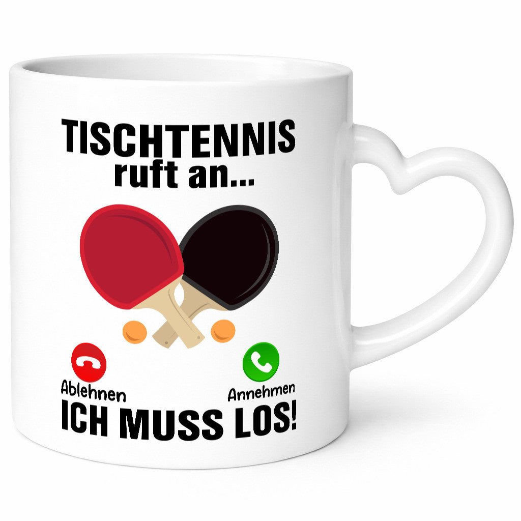 Tischtennis ruft an | Tennis spielen v2 Humor Geschenkidee Tasse