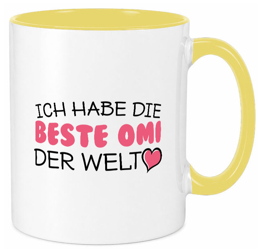 Beste Omi der Welt | Oma Tasse Geburtstag Muttertag lustig Familie Geschenkidee