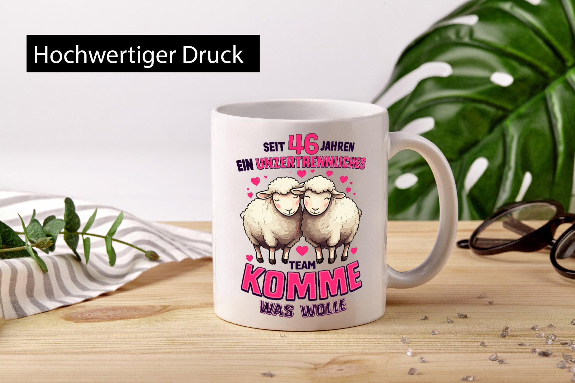 46 Jahre Verheiratet | ein Team Ehepaar Geschenk Humor Geschenkidee lustiger