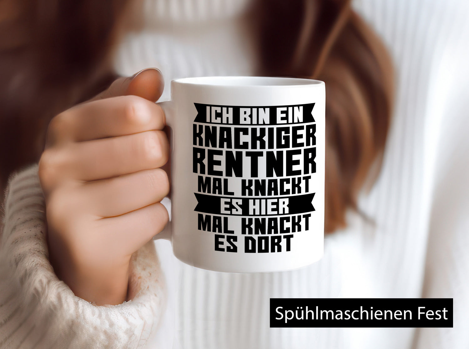 Ein knackiger Rentner | Ruhestand Ruhegenuss lustig Jubiläum Geschenk Tasse