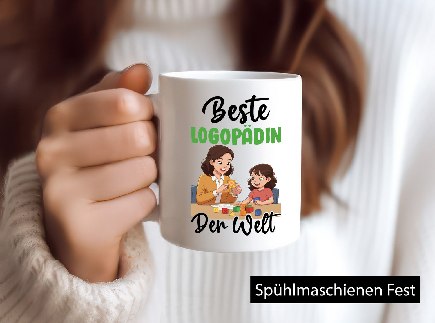 Beste Logopädin | Sprachtherapie v2 Humor Geschenkidee Tasse
