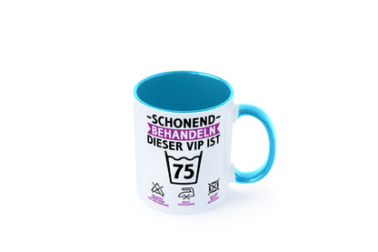 75 Geburtstag | schonend behandeln Jahre v2 lustiger Spruch Geschenk