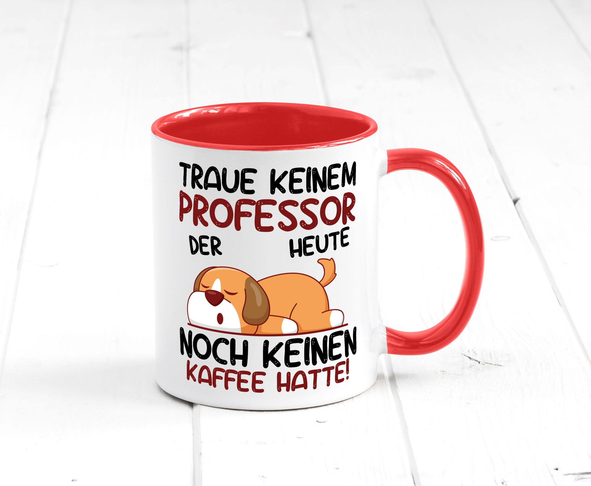 Traue keinem Professor | Uni Universität Geschenkidee Humor Tasse