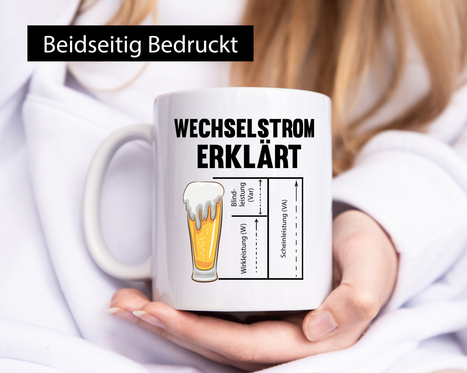 Wechselstrom erklärt | Humor Spruch Bier Elektrik lustiger Geschenk