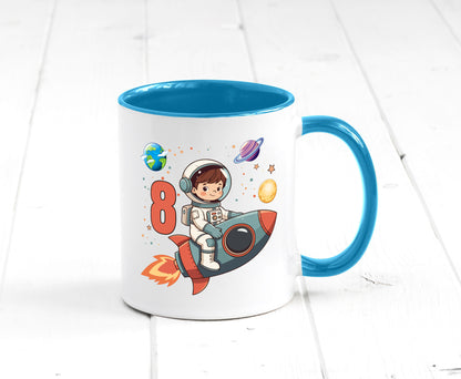 8. Geburtstag | 8 Jahre Astronaut Weltraum Humor Geschenkidee Tasse