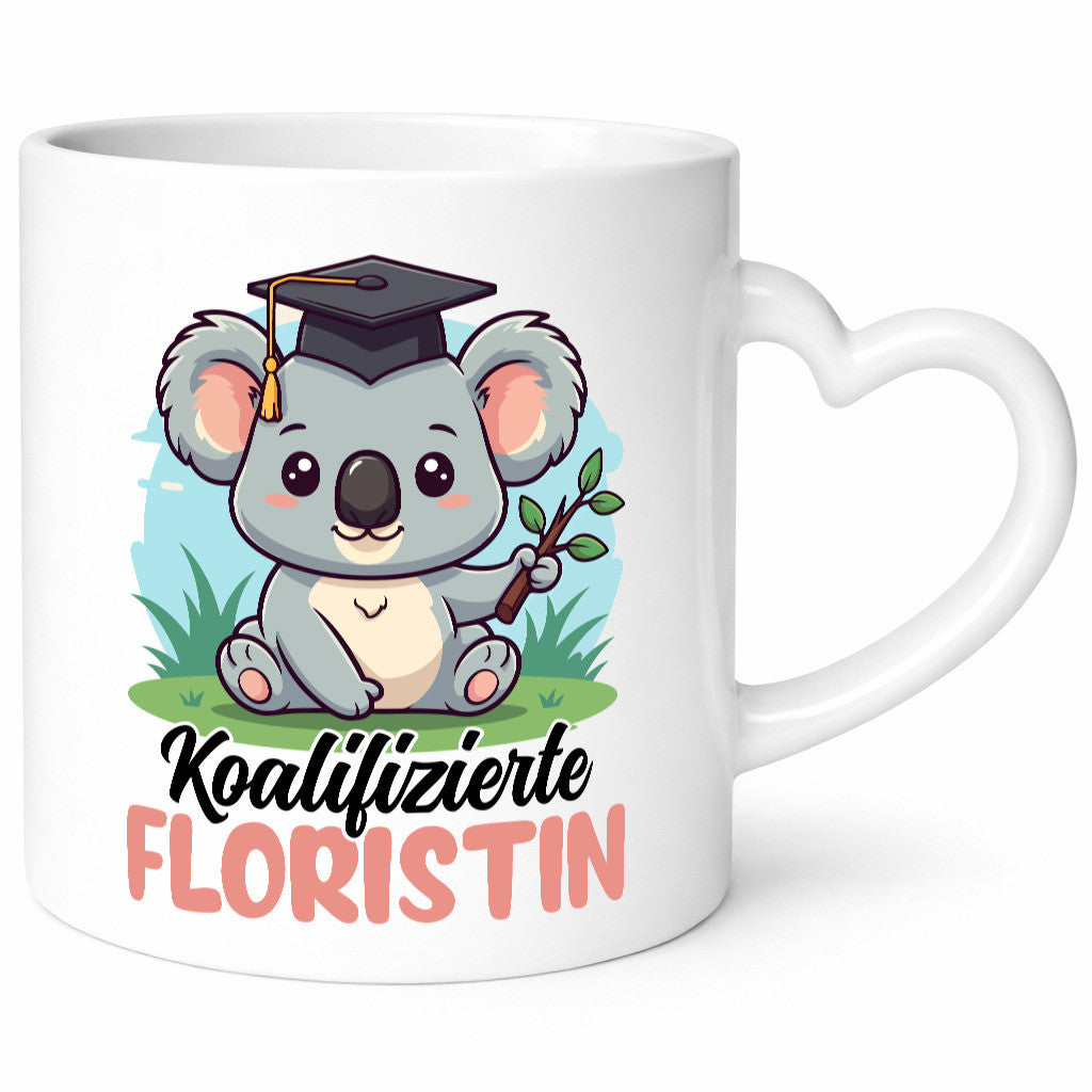 Koalifizierte Floristin | Blumen Verkäuferin Humor Geschenkidee Tasse