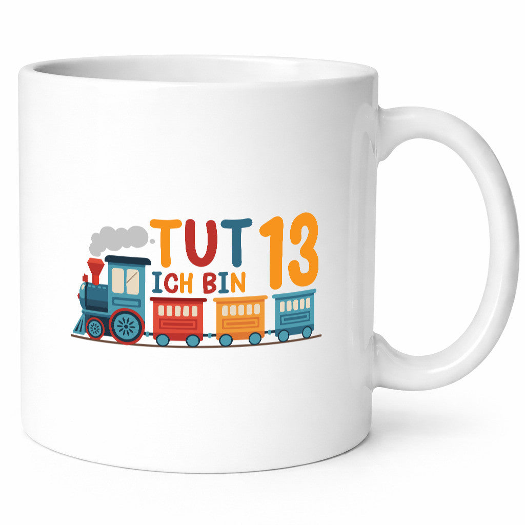 13. Geburtstag | 14 Jahre Eisenbahn Zug junge Humor Geschenkidee Tasse