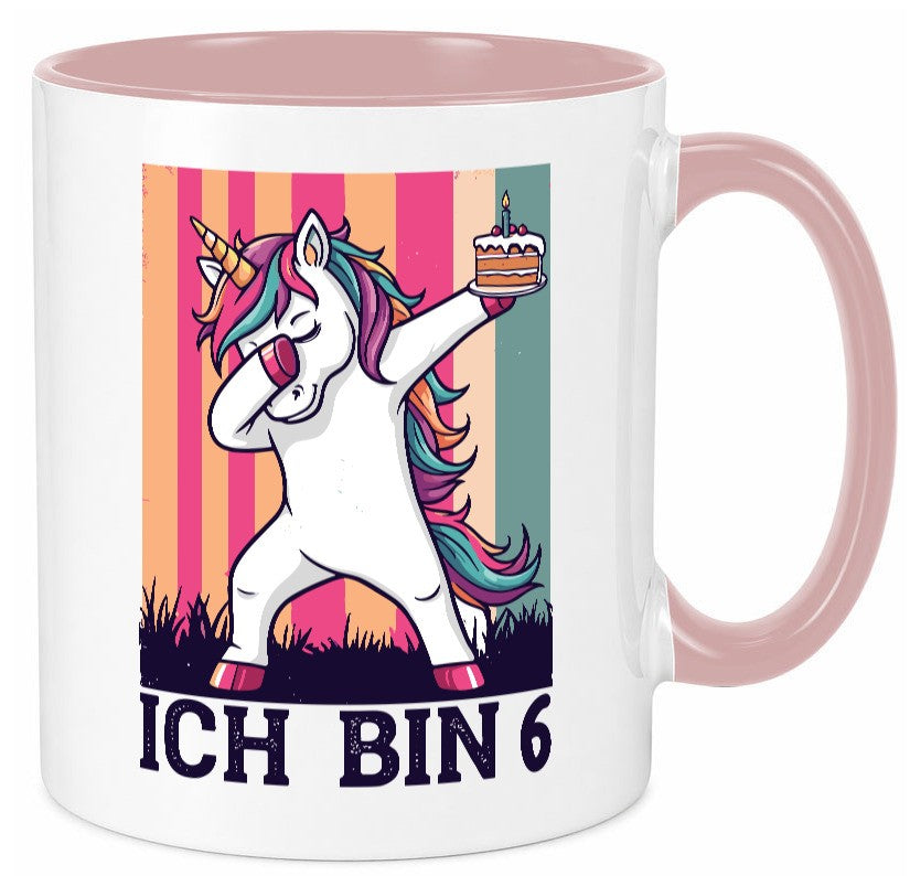 6 Geburtstag | Einhorn Damping Mädchen lustiger Spruch Geschenk Geschenkidee Tasse