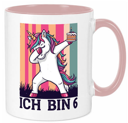 6 Geburtstag | Einhorn Damping Mädchen lustiger Spruch Geschenk Geschenkidee Tasse