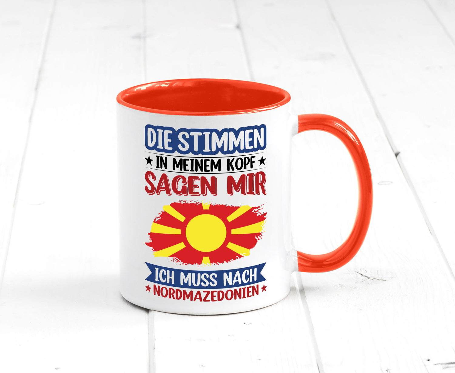 Nordmazedonien | Urlaub Stimmen in meinem Kopf Geschenk Humor Geschenkidee