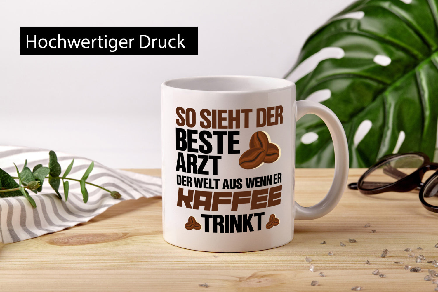 Bester Arzt | Kaffeetrinker Tasse lustiger Spruch Geschenkidee Humor