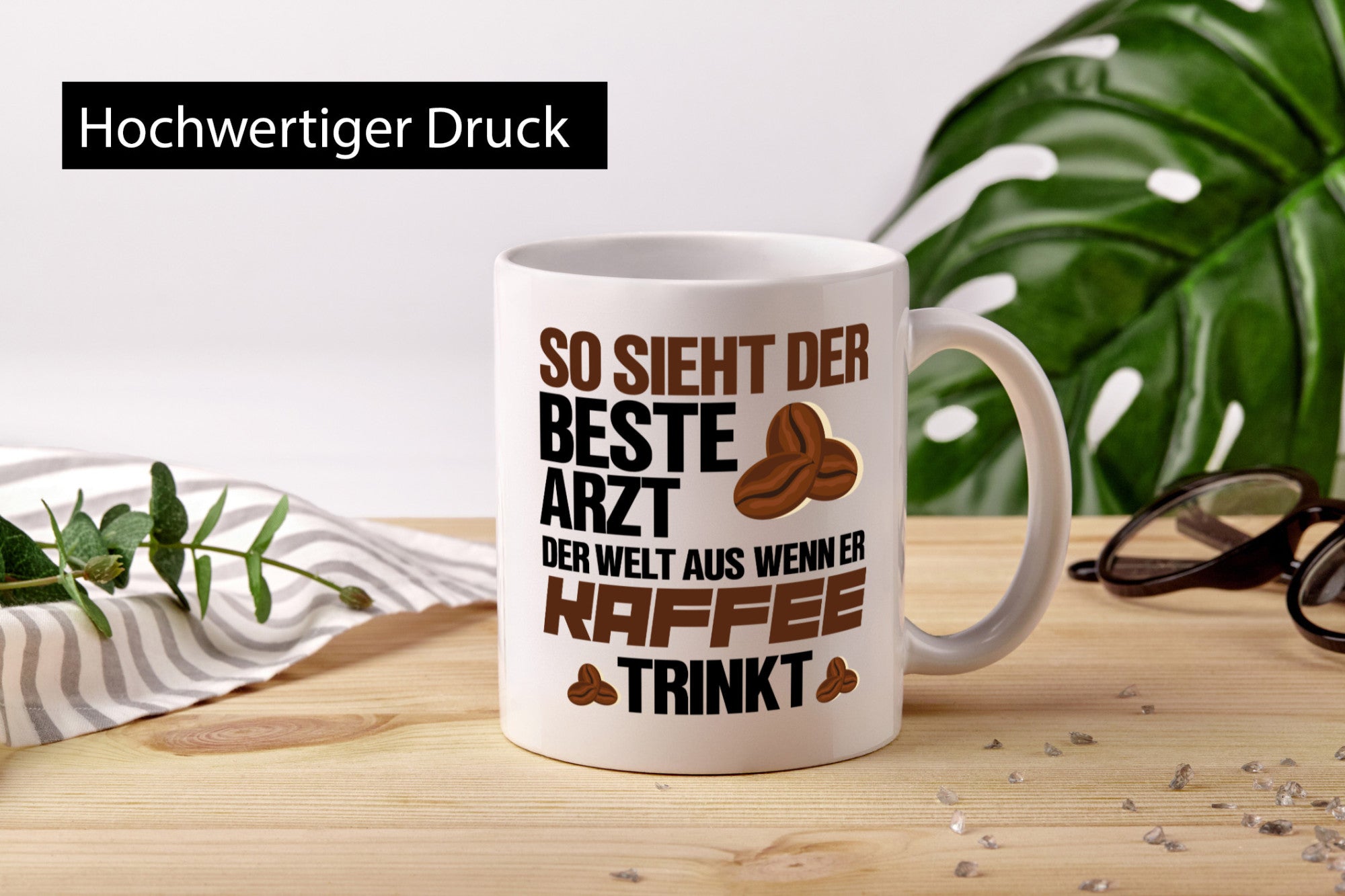 Bester Arzt | Kaffeetrinker Tasse lustiger Spruch Geschenkidee Humor