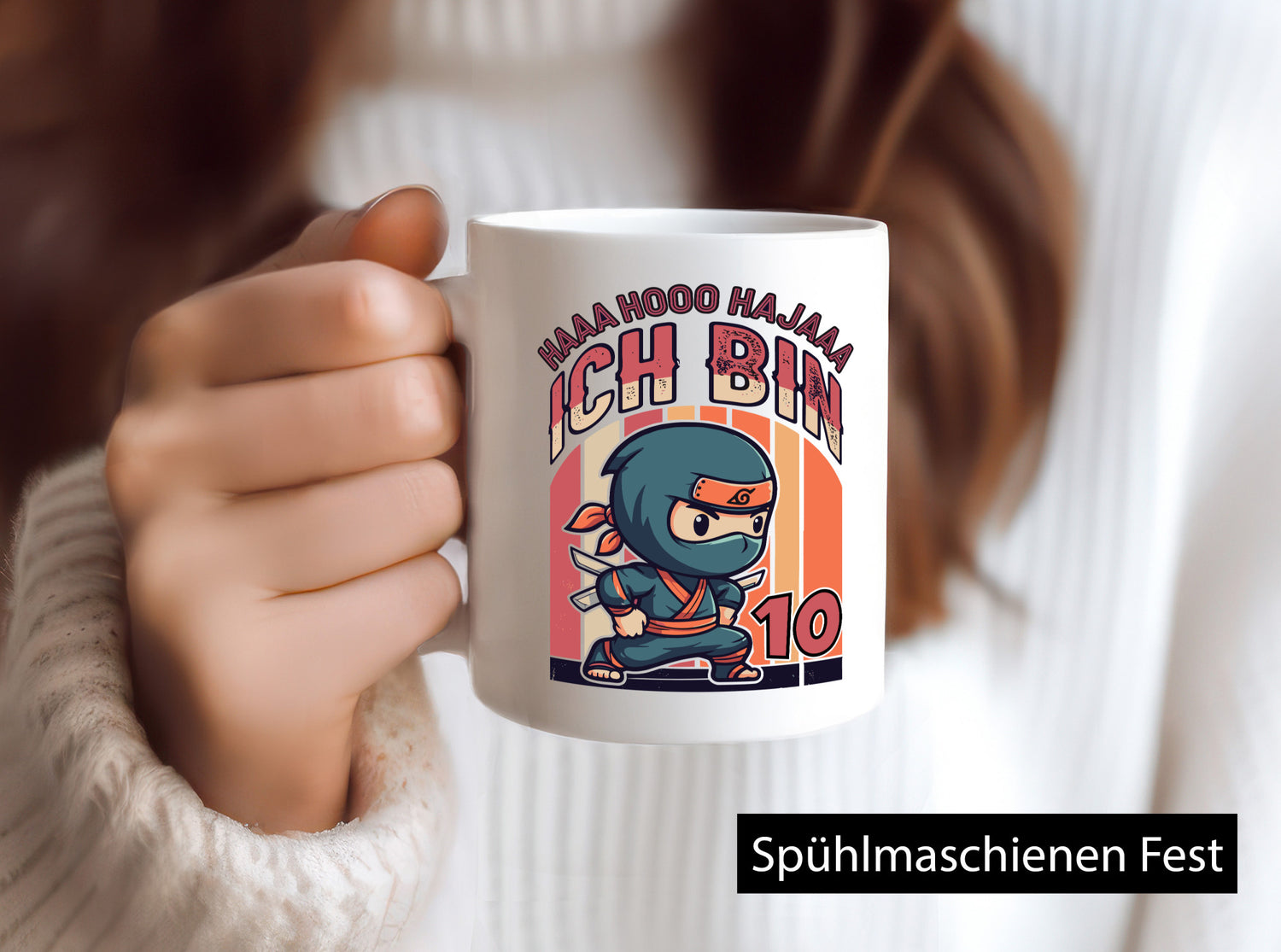 10. Geburtstag | Ninja Junge 10 Jahre lustiger Spruch Geschenk Geschenkidee