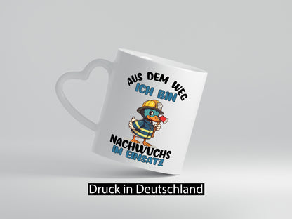 THW nachwuchs | Technische Hilfe Hilfswerk aus dem weg Geschenkidee Humor Tasse