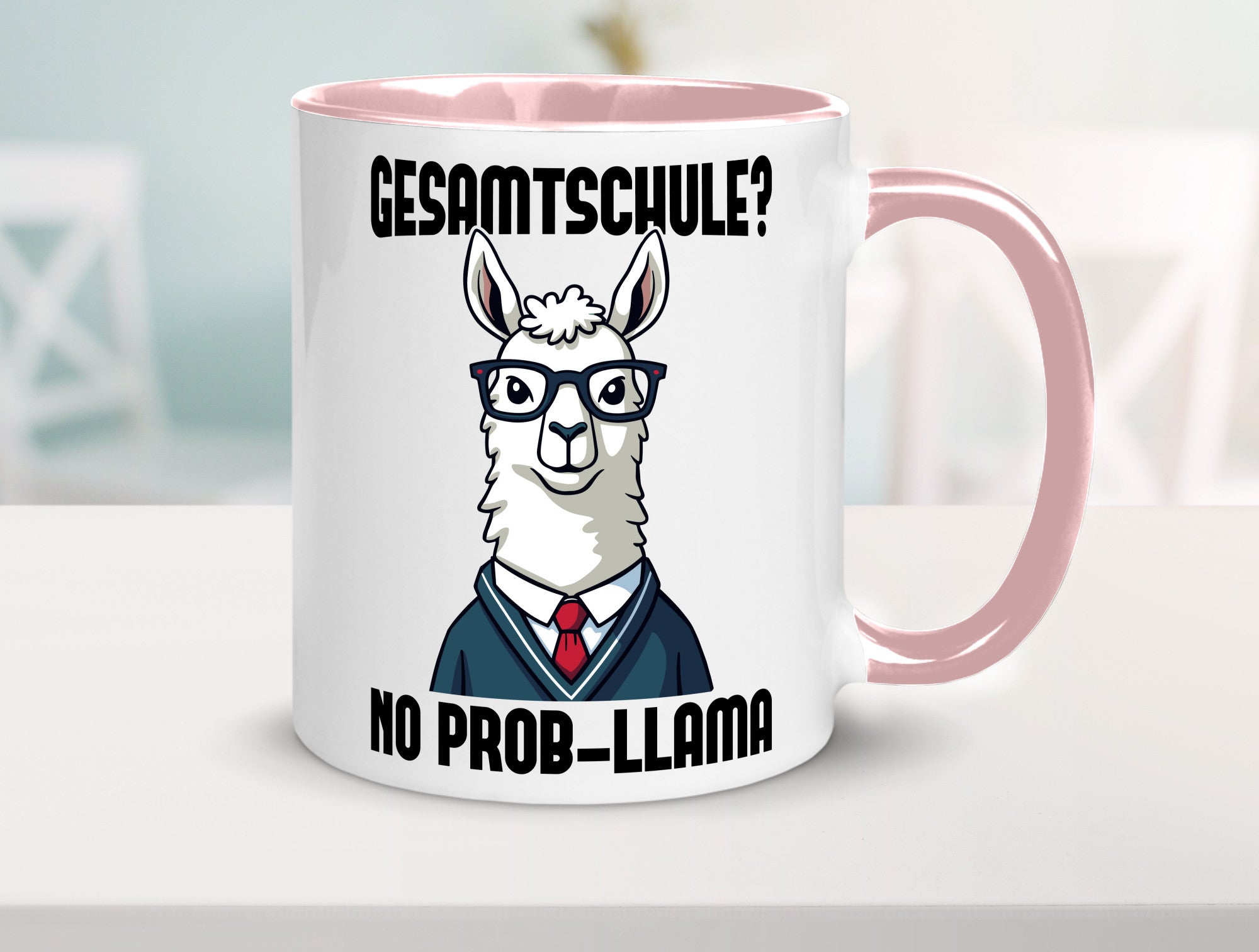 Gesammtschule | no prob-llama Einschuldung Humor Geschenkidee Tasse