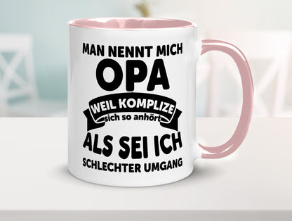Nenn mich Opa, Komplize schlechter Umgang | Opa Witz Geschenk Familie