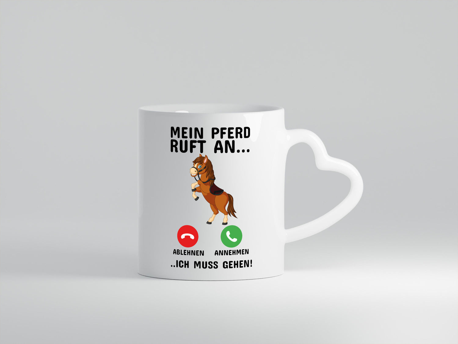 Mein Pferd ruft an Humor Geschenkidee Tasse