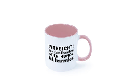 Vorsicht vor dem Frauchen | Hundebesitzerin Pfoten Geschenkidee Tierliebhaber Tasse
