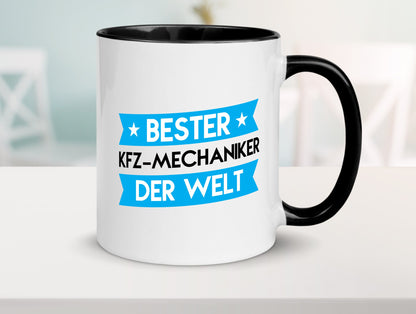 Bester KFZ-Mechaniker | Werkstatt Mechaniker Geschenkidee Humor Tasse