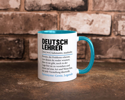 Deutschlehrer Spruch | Lehrer Schule Humor lustig Geschenkidee Geschenk Tasse