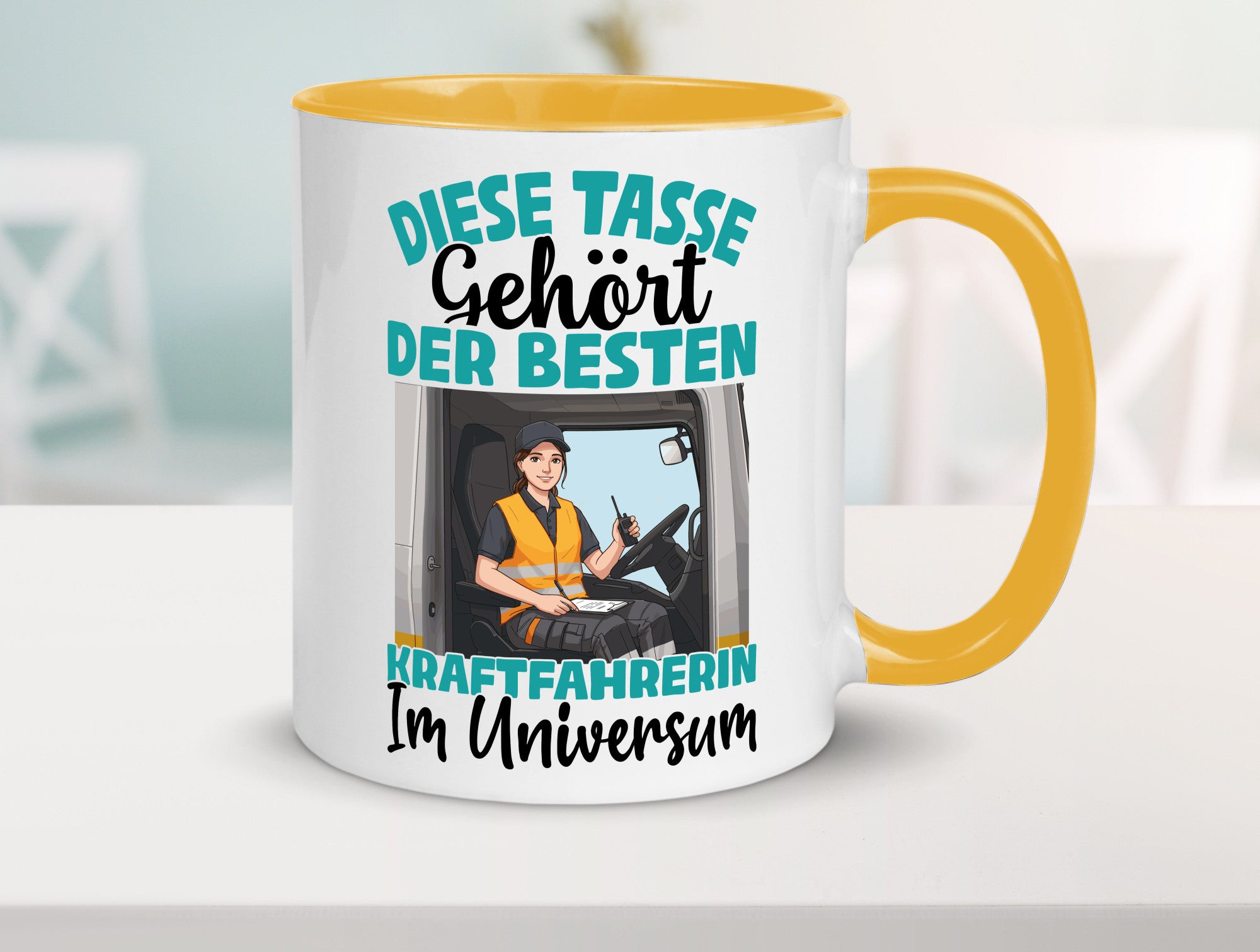 Im Universum: Kraftfahrerin | Lastwagen LKW lustig Humor Geschenkidee Geschenk