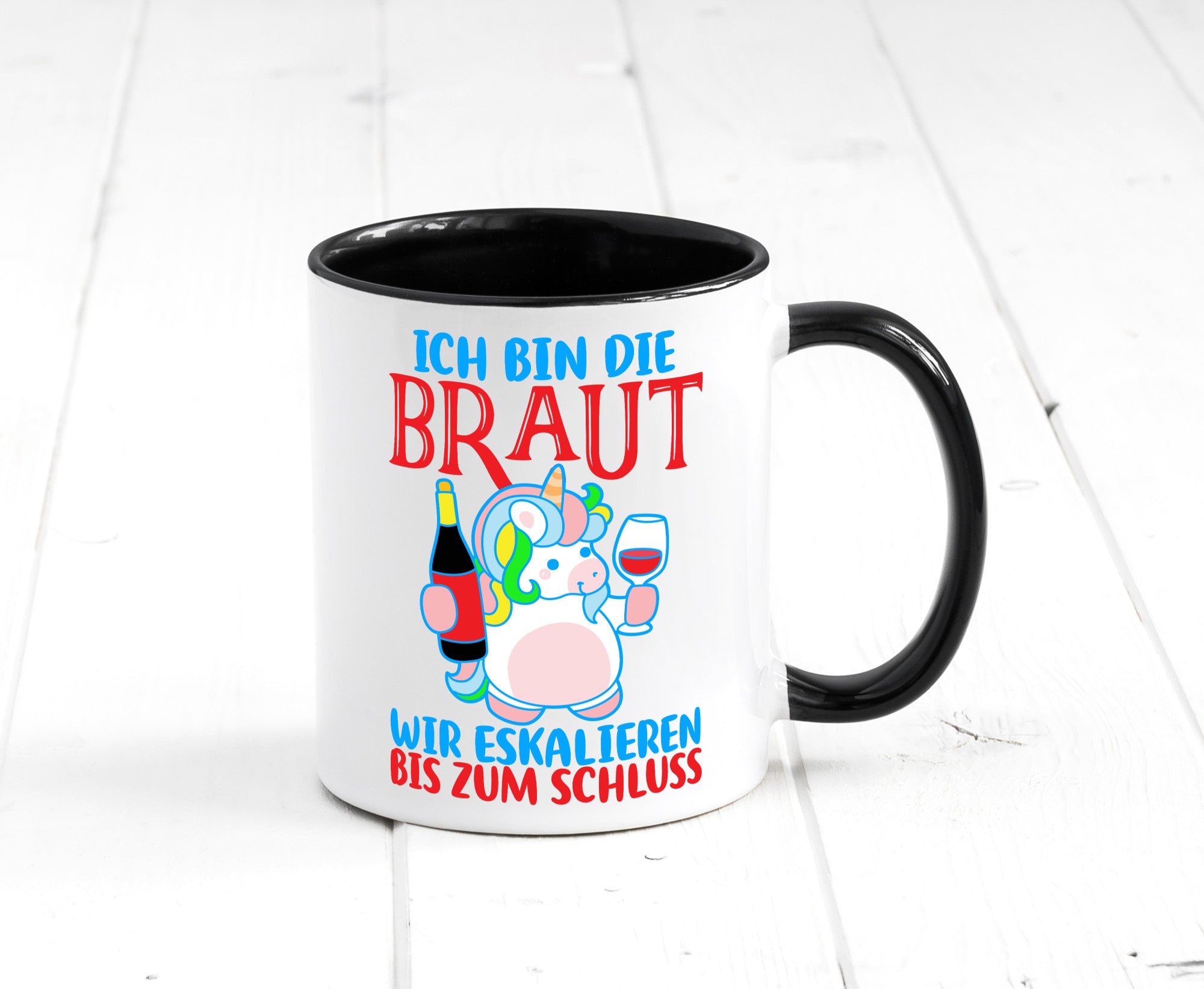 Junggesellinnenabschied | JGA Braut Einhorn Eskalation v2 lustig Humor
