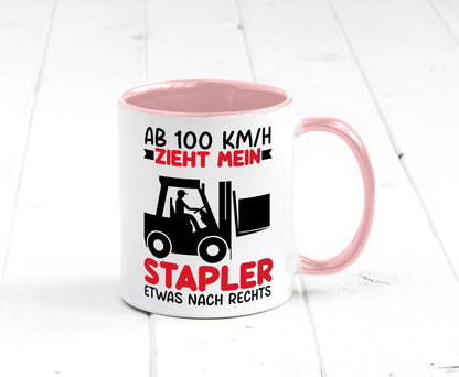 Stapler zieht nach Rechts | Staplerfahrer Arbeit Geschenkidee Kollegen Büro