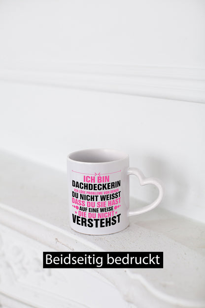 Löse Probleme: Dachdeckerin | Dachbau Hausbau v2 lustig Humor Geschenkidee
