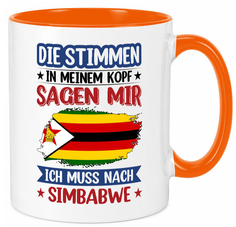 Simbabwe | Urlaub Stimmen in meinem Kopf Traumland v2 Geschenk Humor