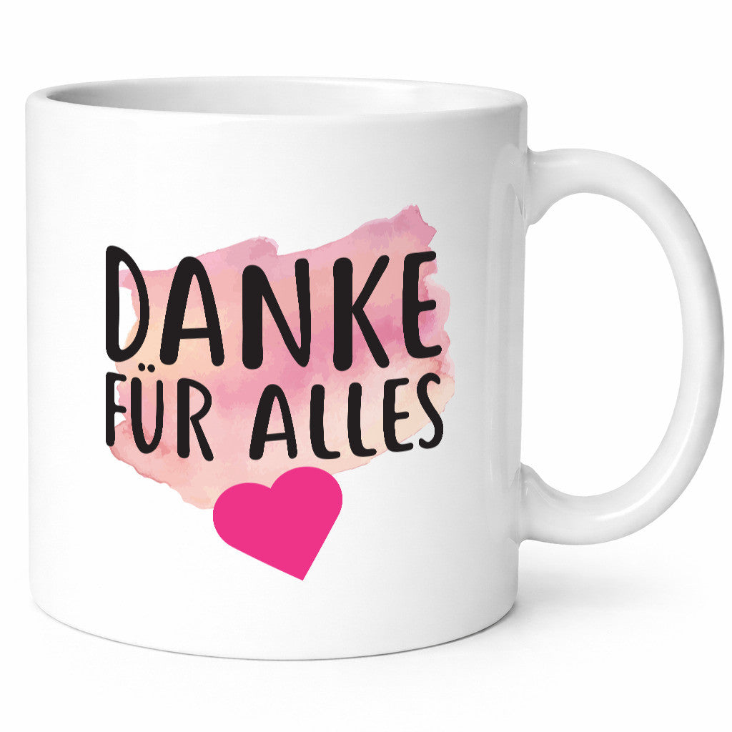 Danke für Alles | Dankeschön Tasse Mama Kollegin Geschenkidee Familie Humor