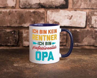 Ich bin Professioneller Opa | Rentner Großvater Geschenkidee Familie Humor Tasse