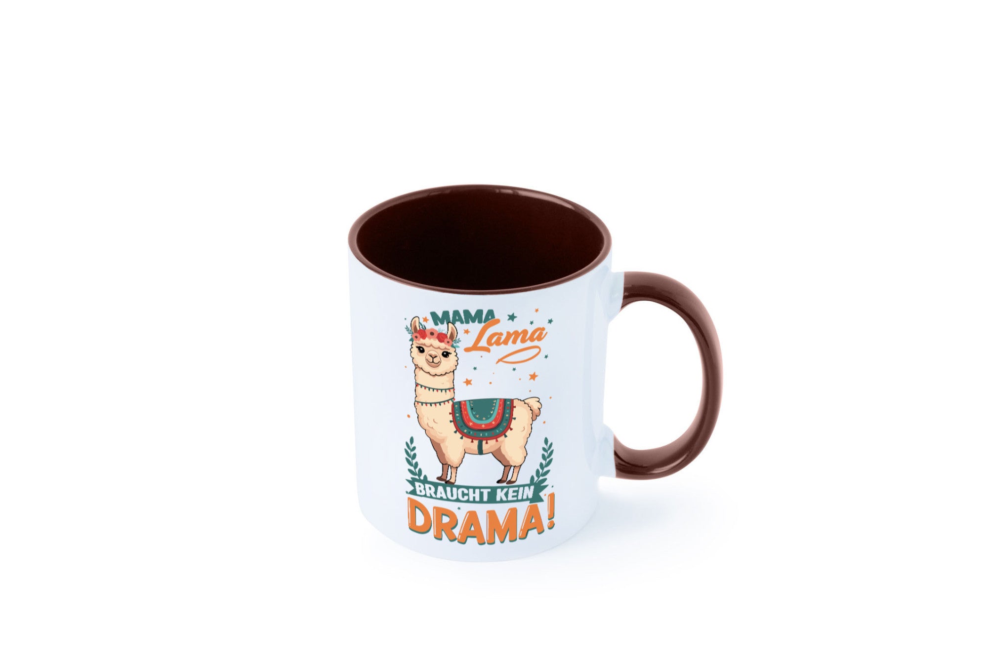 Mama Lama braucht kein Drama | Muttertag Humor Familie Geschenkidee Tasse