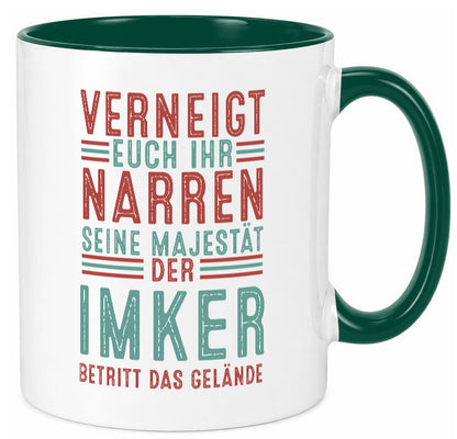 Verneigt euch: Imker | Imkerei Geschenk Humor Geschenkidee lustiger Spruch Tasse