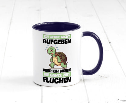 Ich geb nicht auf werde aber fluchen | Schildkröte Joggen v2 Humor Geschenkidee