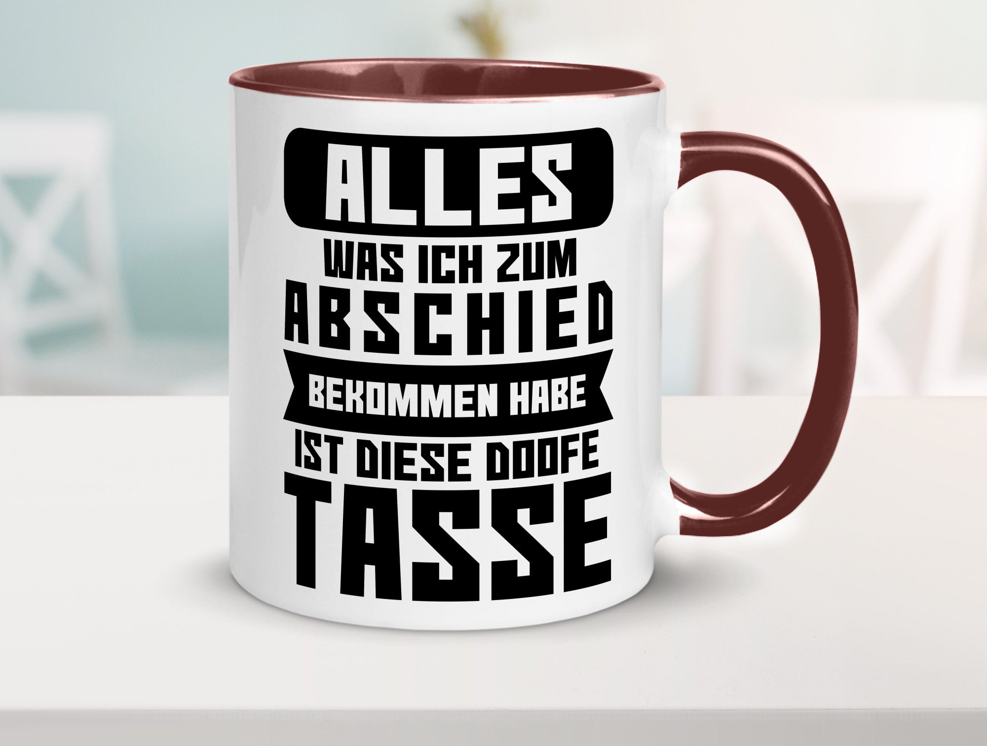 Zum Abschied | Kollegen Jobwechsel Büro Abschluss Geschenk Arbeit lustiger